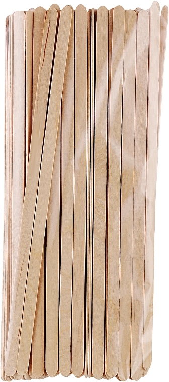 Дерев'яний шпатель для нанесення воску Di589, 190х10 мм, 100 шт. - Divia Di589 — фото N1