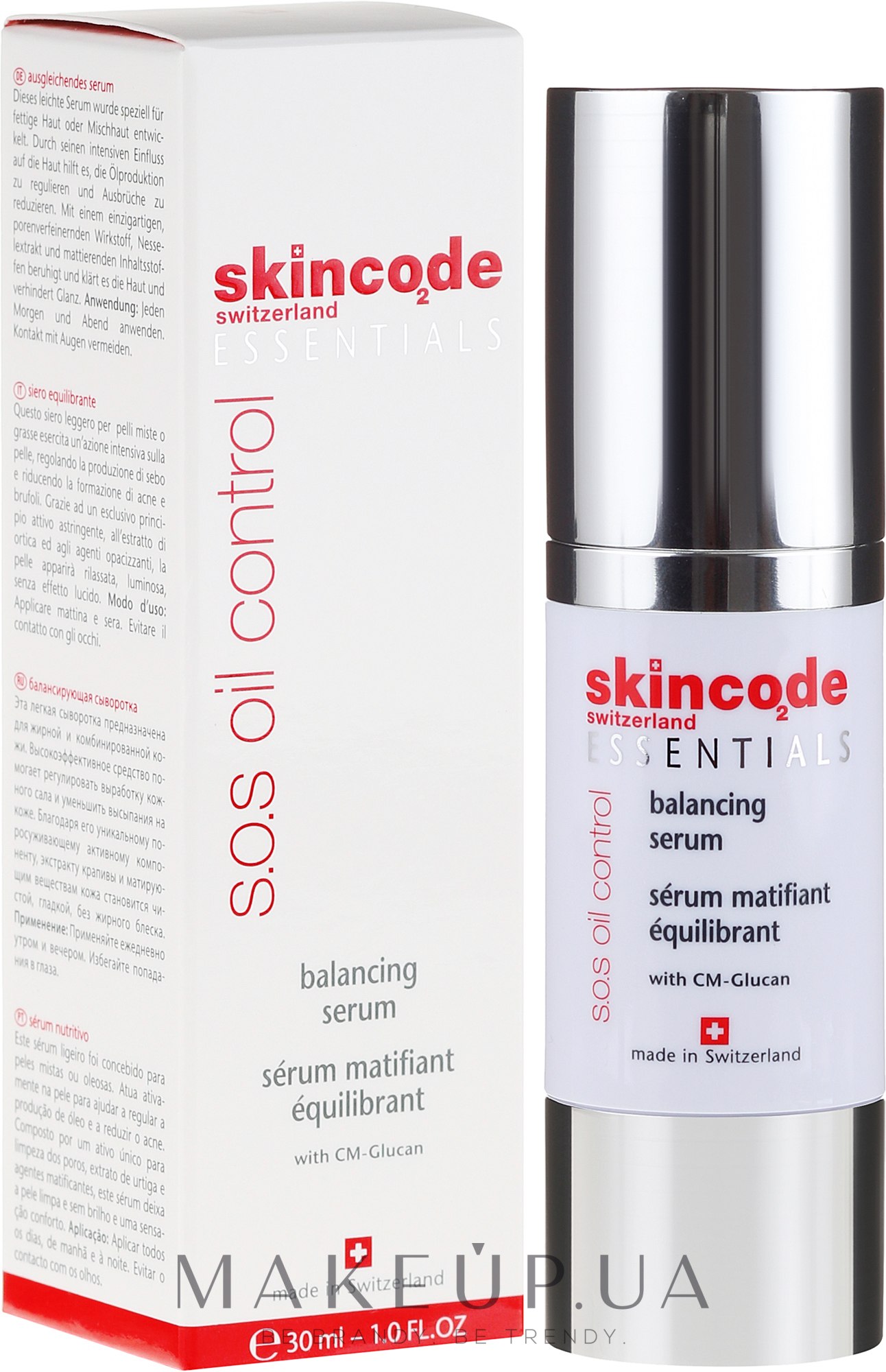 Сыворотка матирующая для жирной кожи - Skincode Essentials S.O.S Oil Control Balancing Serum — фото 30ml