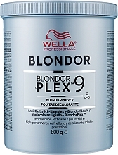 Духи, Парфюмерия, косметика Осветляющая пудра для волос - Wella Blondor Plex 9 Powder Lightener