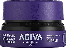 Парфумерія, косметика Віск для укладання волосся - Agiva Styling Hair Aqua Wax Cool Bright Purple 08