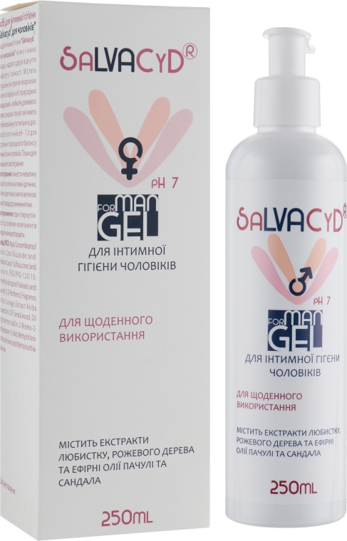 Чоловічий гель для інтимної гігієни - Green Pharm Cosmetic Salvacyd Intim Gel