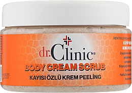 Скраб для тіла з екстрактом абрикоси - Dr. Clinic Body Cream Scrub — фото N1