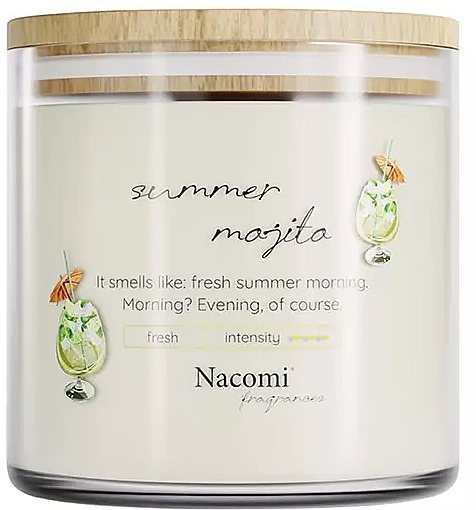 Ароматична соєва свічка "Summer Mojito" - Nacomi Fragrances — фото N1