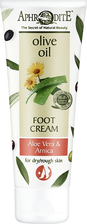 Крем для ніг з екстрактом алое вера і арніки - Aphrodite Aloe Vera Foot Cream