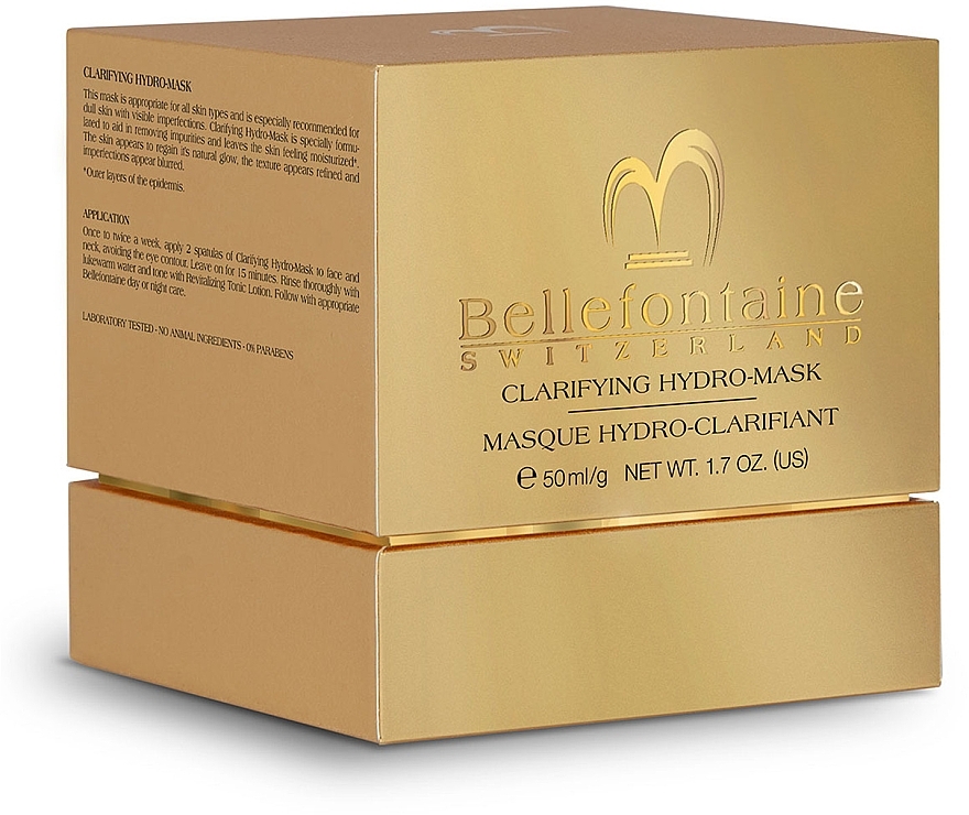 Зволожувальна маска для обличчя "Сяйво" - Bellefontaine Clarifying Hydro-Mask — фото N1