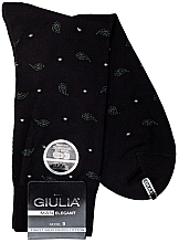 Шкарпетки "Elegant 305" для чоловіків, nero - Giulia — фото N1