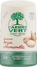 Дезодорант з екстрактами аргани та гамамелісу - L'Arbre Vert Deodorant — фото N1