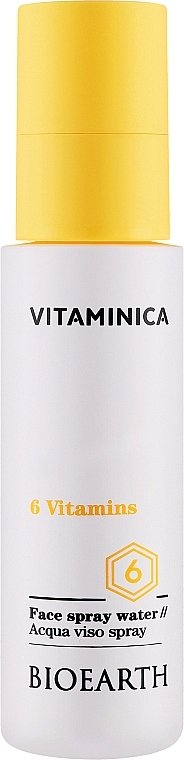Спрей для обличчя - Bioearth Vitaminica 6 Vitamins Face Spray Water — фото N1