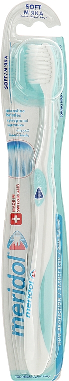 Зубная щетка, мягкая, с синим треугольником - Meridol Soft Toothbrush