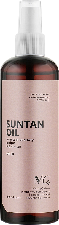 Масло для защиты тела от солнца - MG Suntan Oil SPF30 — фото N1