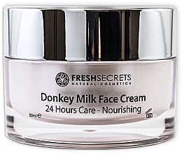 Питательный крем для лица "Ослиное молоко" - Madis Fresh Secrets Donkey Milk Face Cream 24 Hours Care Nourishing  — фото N1