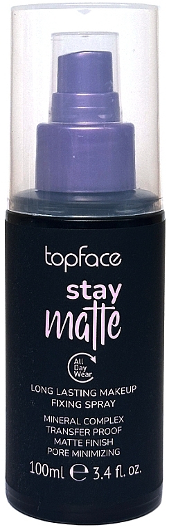 Спрей-фиксатор макияжа "Stay Matte" - TopFace Fixing Spray — фото N1