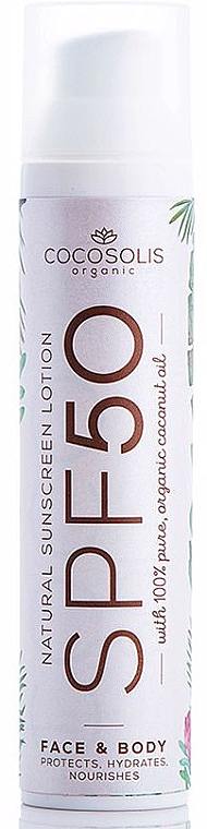 Сонцезахисний лосьйон SPF 50 - Cocosolis Natural Sunscreen Lotion SPF50 — фото N1