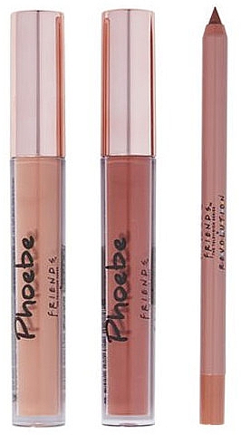 Набір - Makeup Revolution X Friends Phoebe Lip Kit (lip/pen/1g + lip/gloss/2x3ml) — фото N2