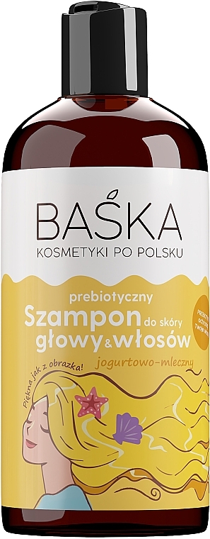 Шампунь с пребиотиками "Молочно-йогуртовый" - Baska — фото N1