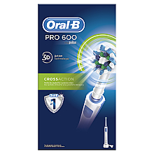 Парфумерія, косметика Електрична зубна щітка - Oral-B Pro 600 Cross Action