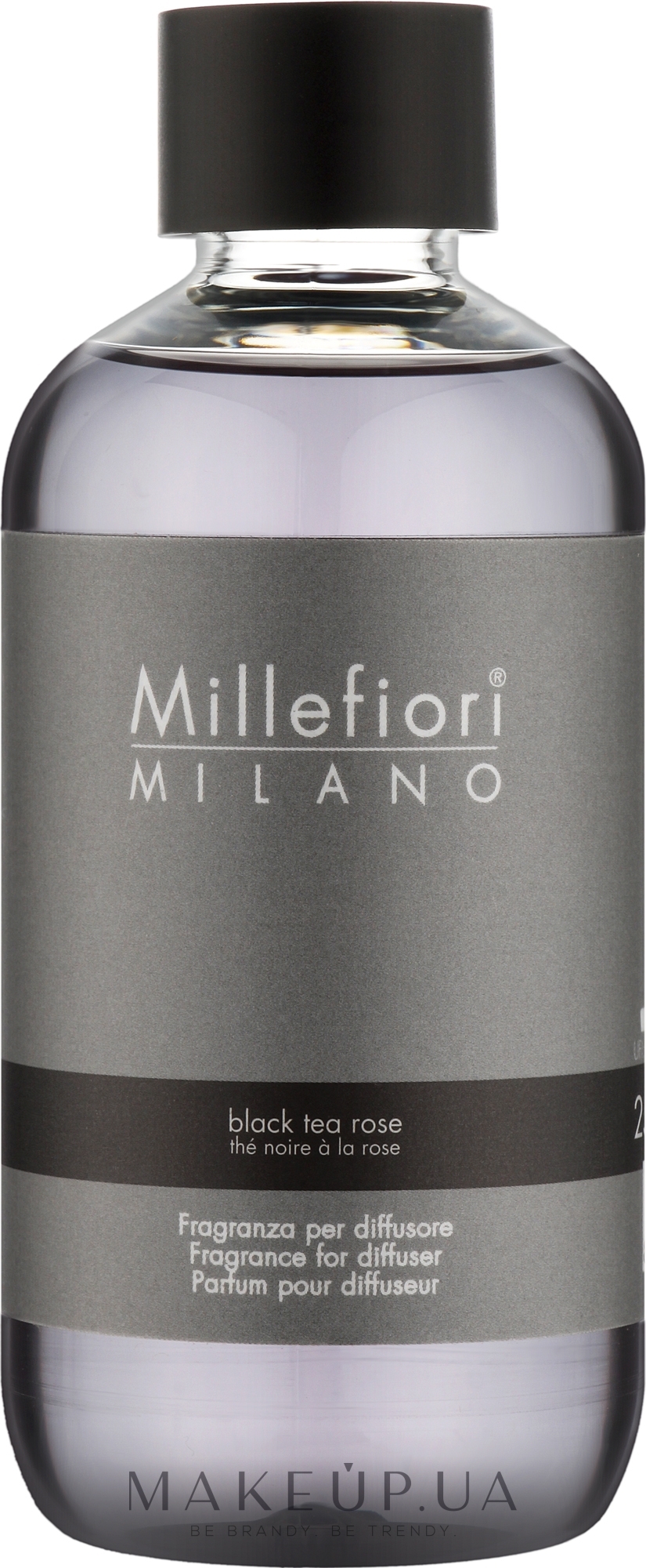 Наполнение для аромадиффузора "Black Tea Rose" - Millefiori Milano Natural Diffuser Refill — фото 250ml