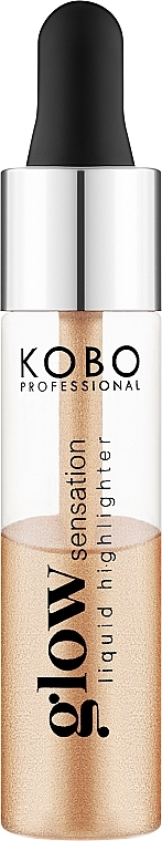 УЦЕНКА Жидкий хайлайтер для лица и тела - Kobo Professional Glow Sensation Highlighter * — фото N1