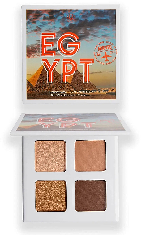 Палетка теней для век - BH Cosmetics Ecstatic in Egypt Shadow Quad — фото N1