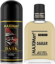 Aroma Parfume Maximan Dakar - Набір (edt/100ml + deo/spray/150ml) — фото N2