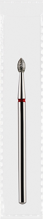 Фреза алмазна червона "Крапля", діаметр 2,3 мм, довжина 4 мм - Divia DF004-23-R — фото N1