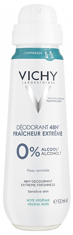 Дезодорант-антиперспирант - Vichy 48HR Deodorant Extreme Freshness Spray — фото N1