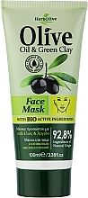 Духи, Парфюмерия, косметика Маска для лица с зеленой глиной - Madis HerbOlive Oil & Green Clay Face Mask