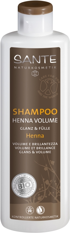 Шампунь для объема волос «Хна» - Sante Hair Care & Styling Shampoo Henna Volume