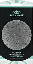 Щётка мужская для шампунирования, серебро - Comair Denman D6 — фото N1