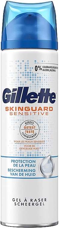 Набір - Gillette SkinGuard Sensitive (razor + shave/gel/200ml) — фото N5