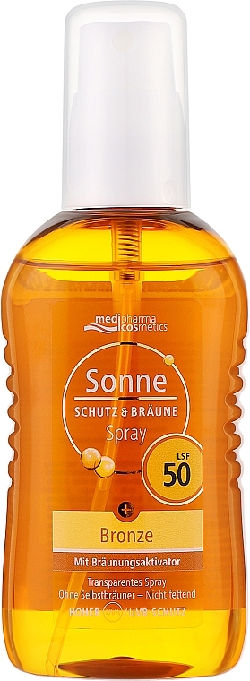 Сонцезахисний спрей для обличчя й тіла з екстрактом промеланіну - Medipharma Cosmetics Sonne SPF 50
