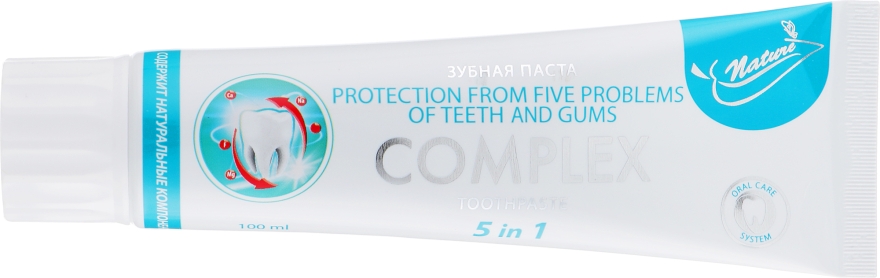 Зубная паста 5 в 1 - Bioton Cosmetics Biosense Complex 5 in 1 Tooth Paste  — фото N2
