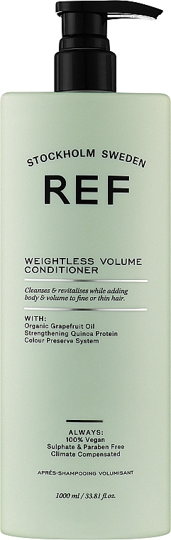 Кондиціонер для об'єму волосся, рН 3.5 - REF Weightless Volume Conditioner