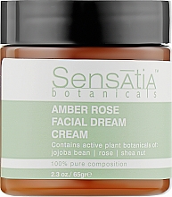 Парфумерія, косметика Крем-мрія для обличчя "Бурштинова троянда" - Sensatia Botanicals Amber Rose Facial Dream Cream
