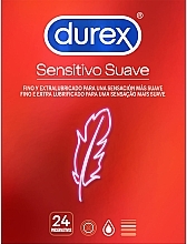 Духи, Парфюмерия, косметика Презервативы, 24 шт - Durex Sensitive Soft Condoms