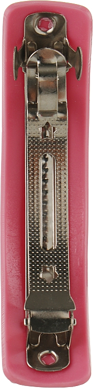 Заколка автоматическая для волос EH306, с однотонной накладкой, сливовая - Esli — фото N2