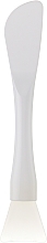 Парфумерія, косметика Шпатель CS-156W косметичний силіконовий з лопаткою для масок, білий - Cosmo Shop