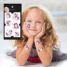 Набір дитячих тимчасових тату "Рожевий єдиноріг" - Tattooshka — фото N4