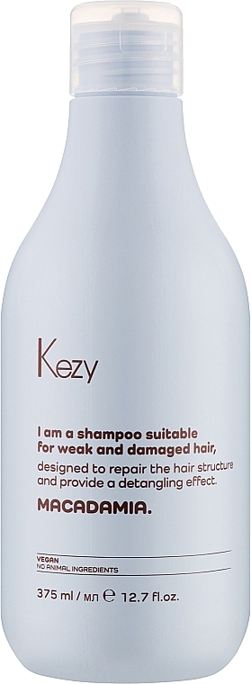 Шампунь для пошкодженого волосся - Kezy Macadamia Shampoo — фото N1