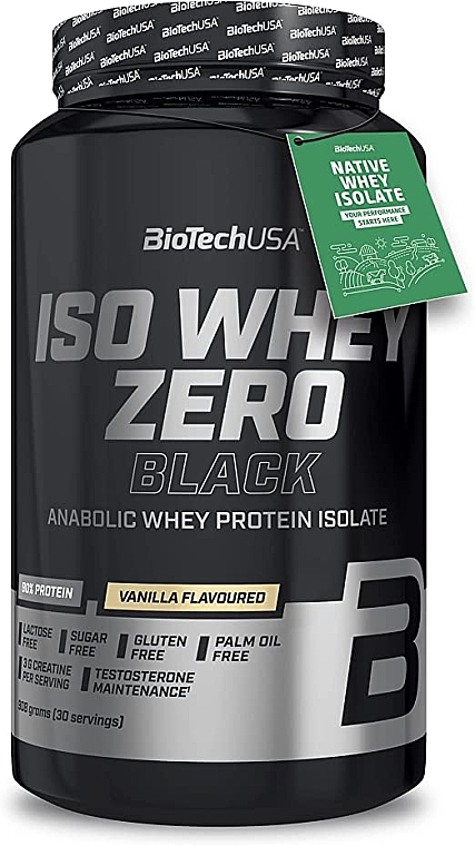 Протеин черный "Ваниль" - BioTechUSA ISO Whey Zero Black Vanilla — фото N1