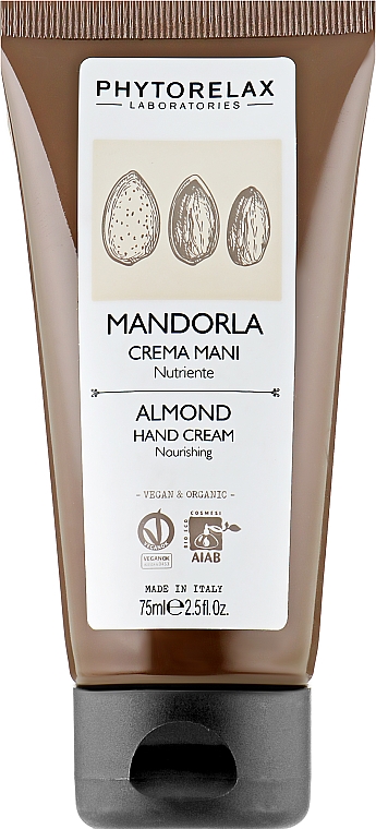 Крем для рук і нігтів зволожувальний - Phytorelax Laboratories Almond Hand Cream — фото N1