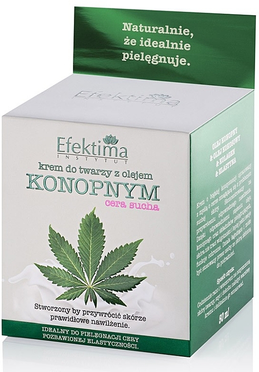 Крем для лица с маслом конопли для сухой кожи - Efektima Instytut Hemp Oil Face Cream — фото N1