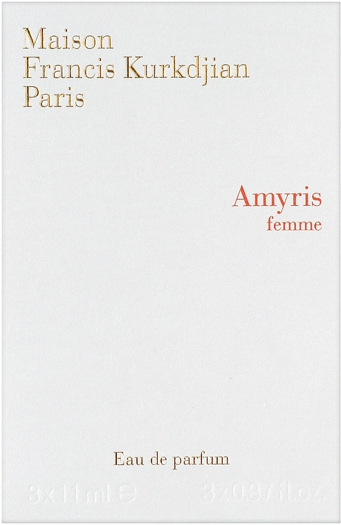 Maison Francis Kurkdjian Amyris Femme - Набор (edp/3х11ml) — фото N1