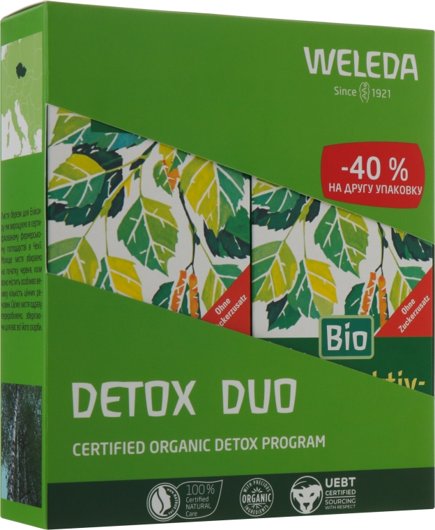 Набор диетических добавок "Березовый экстракт" - Weleda Detox Duo