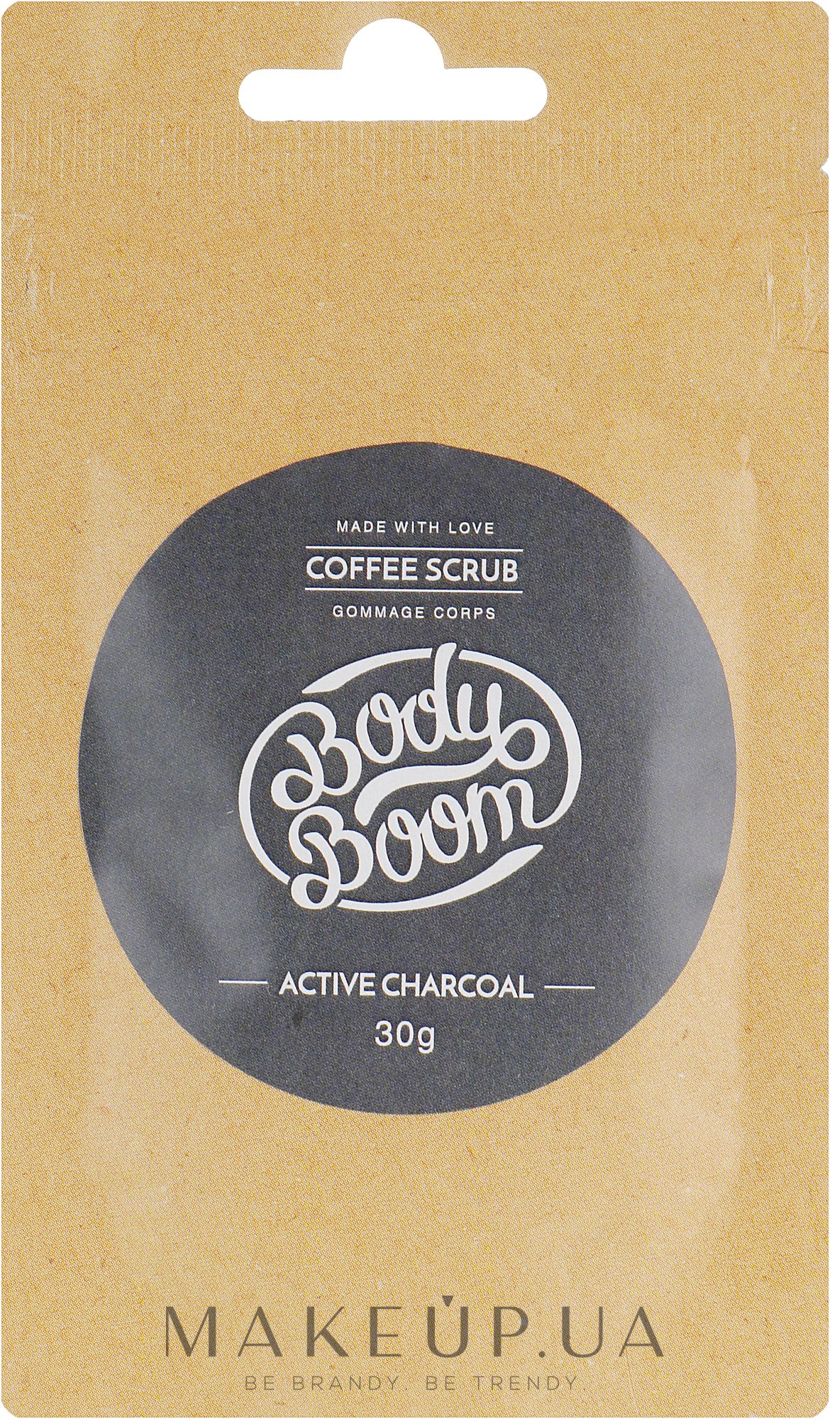 Скраб для тіла - BodyBoom Active Charcoal Coffee Scrub — фото 30g