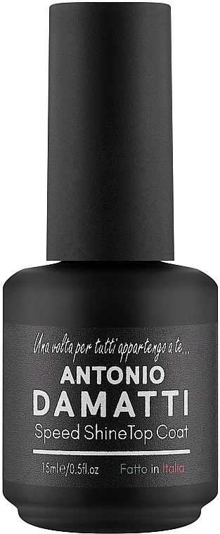 Топ для натуральных ногтей "Суперсушка" - Antonio Damatti Speed Shine Top Coat — фото N1