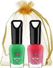 Духи, Парфюмерия, косметика Набор лаков для ногтей "Микс", тон 05, 04 - Kiss Ruby Kisses HD (2 х n/polish/8ml)