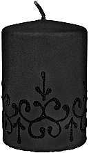 Декоративная свеча "Тиффани", 7x10 см, черная - Artman Tiffany Candle — фото N1