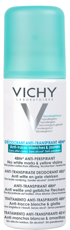 Дезодорант-антиперспирант против белых следов и желтых пятен, эффективность 48 часов - Vichy Deodorant Anti-Transpirant Spray 48H