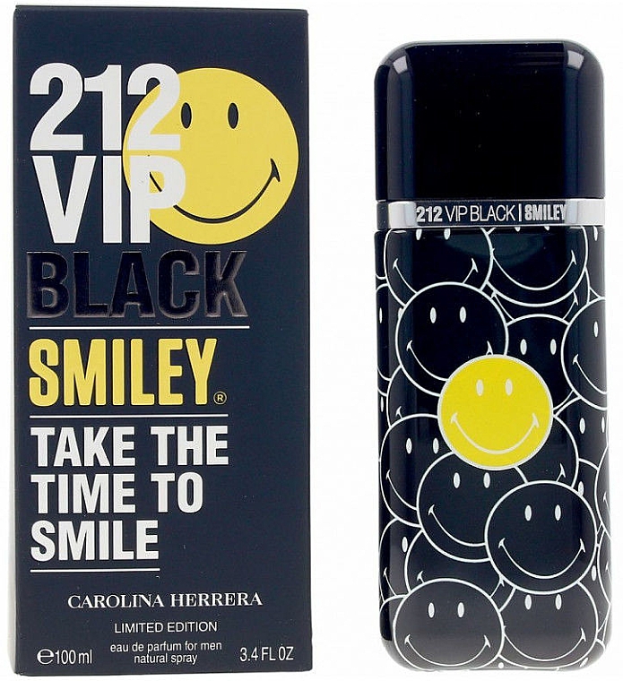Carolina Herrera 212 VIP Black Smiley - Парфюмированная вода — фото N2